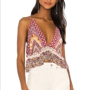 Free People Brighter Than Sunshine Top - Small - Pink